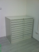 MAO 075 Metal storage cabinet with 10 drawers 750x1160x1110mm CIK Belgrade 01