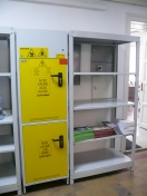 MOH 060F Metal safety cupboard for acids and bases with filter 600x600x2000mm CIK Belgrade